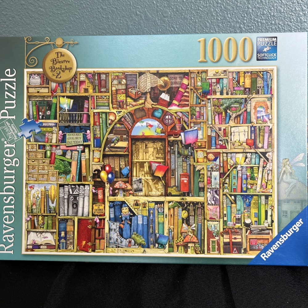 NEW- Ravensburger Puzzle  Bizarre Bookshop #2  - 1000‎ Premium Pieces #193141